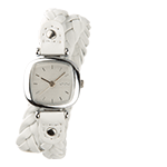 The Moneypenny woven white